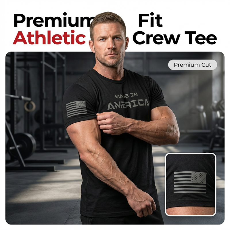 👕💪🔥 PROMO -50% ! T-Shirt Col Rond Coupe Athlétique Homme – Coton Respirant, Évacuation d’Humidité & Freedom de Mouvement (Vert/Noir, S-3XL)