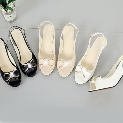💐60% DE RÉDUCTION ! Sandales à Talon Moyen – Semelle Antidérapante, Confort Toute la Journée 🌸🚶‍♀️【Offre Limitée】