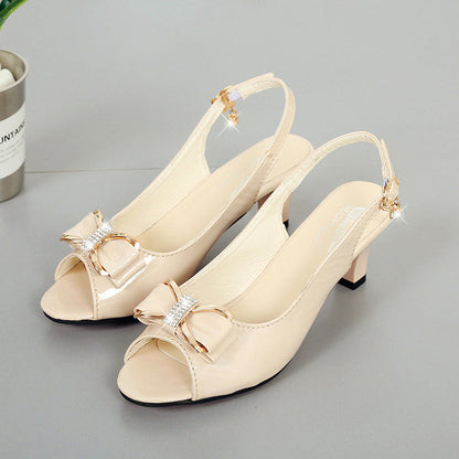 💐60% DE RÉDUCTION ! Sandales à Talon Moyen – Semelle Antidérapante, Confort Toute la Journée 🌸🚶‍♀️【Offre Limitée】