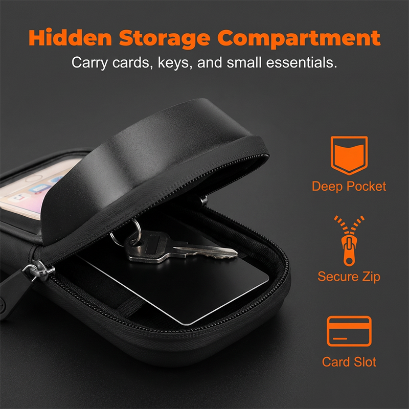 Sac étanche pour vélo avec support pour téléphone