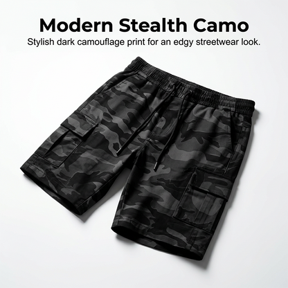 Short cargo tactique coupe ample pour homme