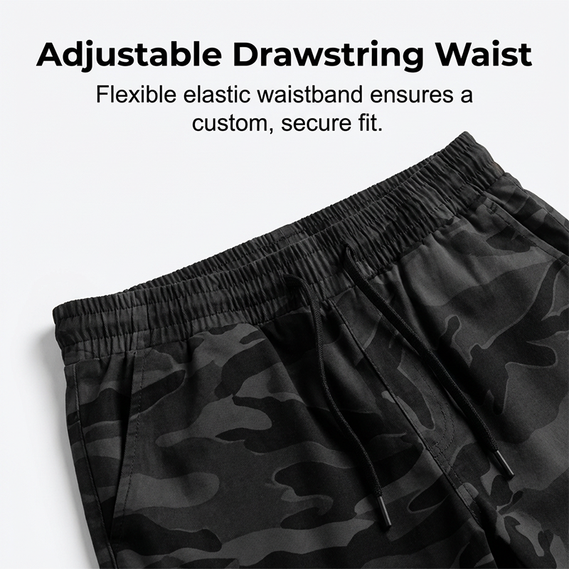 Short cargo tactique coupe ample pour homme