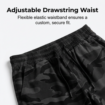 Short cargo tactique coupe ample pour homme