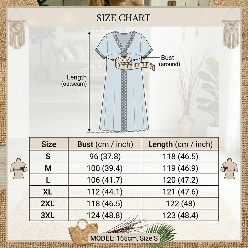 Robe ample à manches courtes pour femme