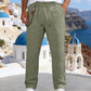💥✨Offre spéciale à durée limitée : 50 % de réduction🌞 Pantalon à cordon de serrage en lin mélangé, style bohème chic 🌊