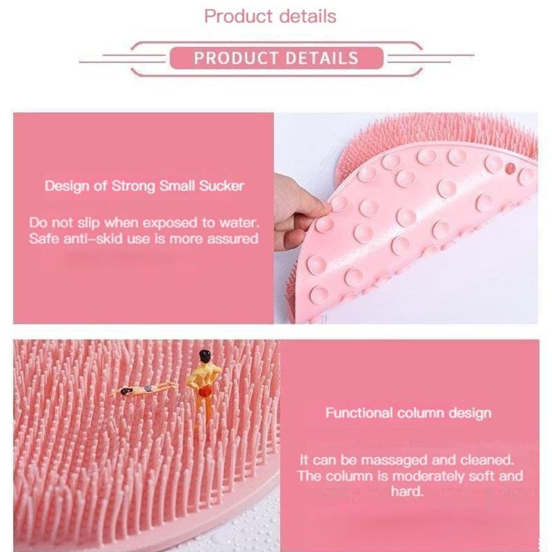 Nettoyant de douche pour pieds et dos, tapis de massage