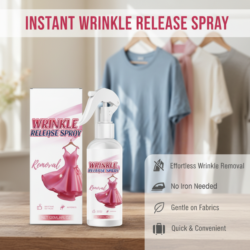 ⏰🔥 OFFRE DURÉE LIMITÉE ! ⚡ Spray anti-statique et défroissant instantané – lisse, frais et prêt à porter ✨