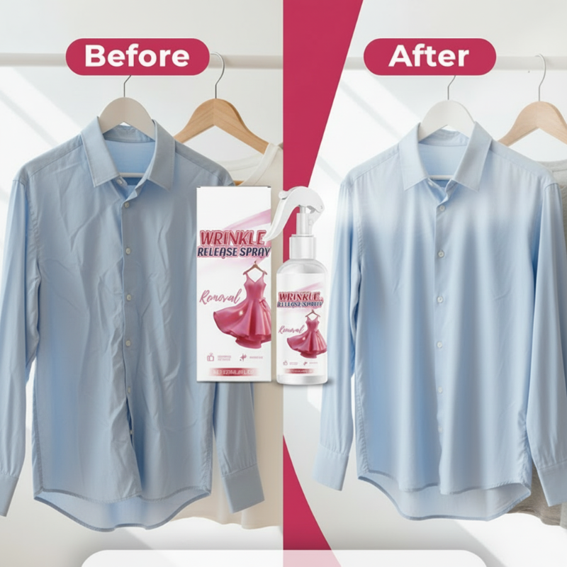 ⏰🔥 OFFRE DURÉE LIMITÉE ! ⚡ Spray anti-statique et défroissant instantané – lisse, frais et prêt à porter ✨