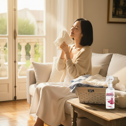 ⏰🔥 OFFRE DURÉE LIMITÉE ! ⚡ Spray anti-statique et défroissant instantané – lisse, frais et prêt à porter ✨