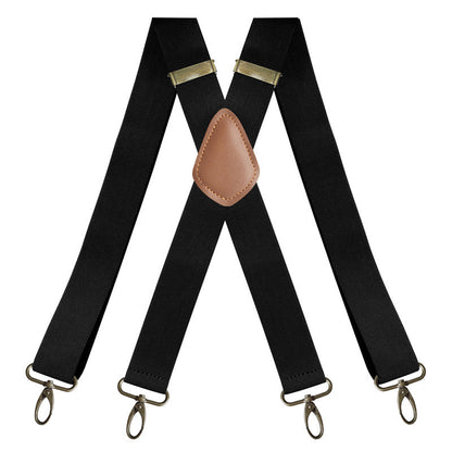 👔 PROMO LIMITÉE -50% ! ✨ Bretelles Homme Dos Croisé X – 4 Clips Amovibles Réglables, Boucle Bronze Antique, Tissu Élastique · 7 Coloris 🔥 2ème à 10€ Seulement !