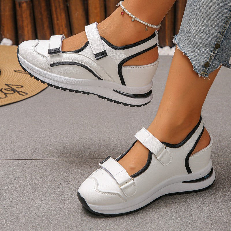 Chaussures de marche respirantes à découpes pour femme