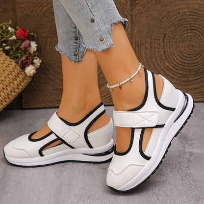 Chaussures de marche respirantes à découpes pour femme