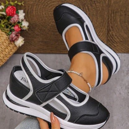 Chaussures de marche respirantes à découpes pour femme