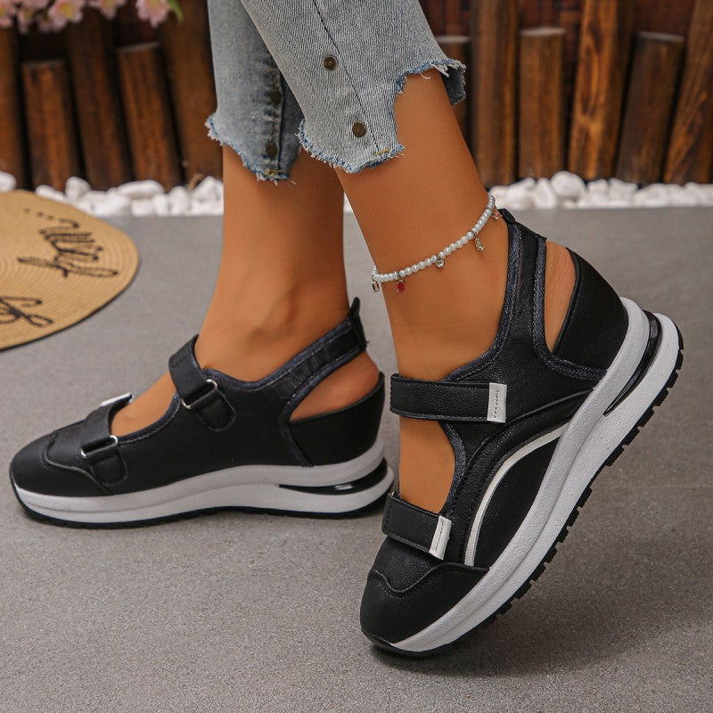 Chaussures de marche respirantes à découpes pour femme