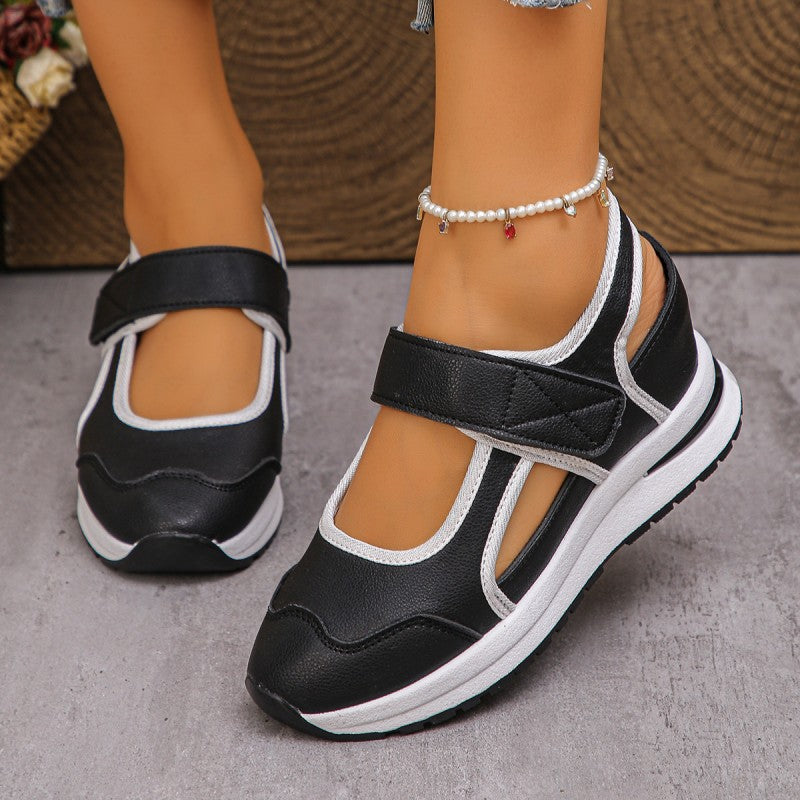 Chaussures de marche respirantes à découpes pour femme