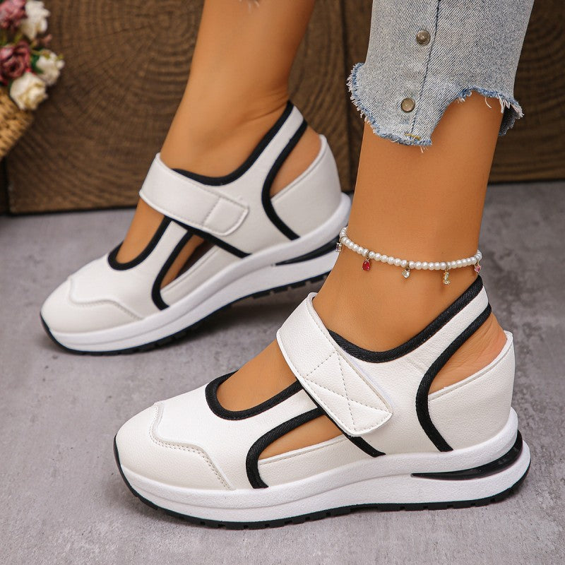 Chaussures de marche respirantes à découpes pour femme