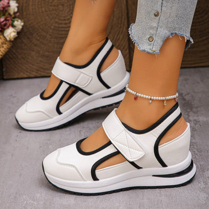 Chaussures de marche respirantes à découpes pour femme