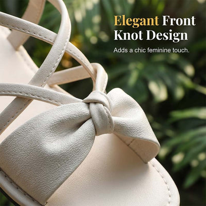 👡 50% DE RÉDUCTION ✨ Sandales plates pour femme à brides croisées – Légères, élégantes & parfaites pour l'été – maintien ajusté sans effort 🌊