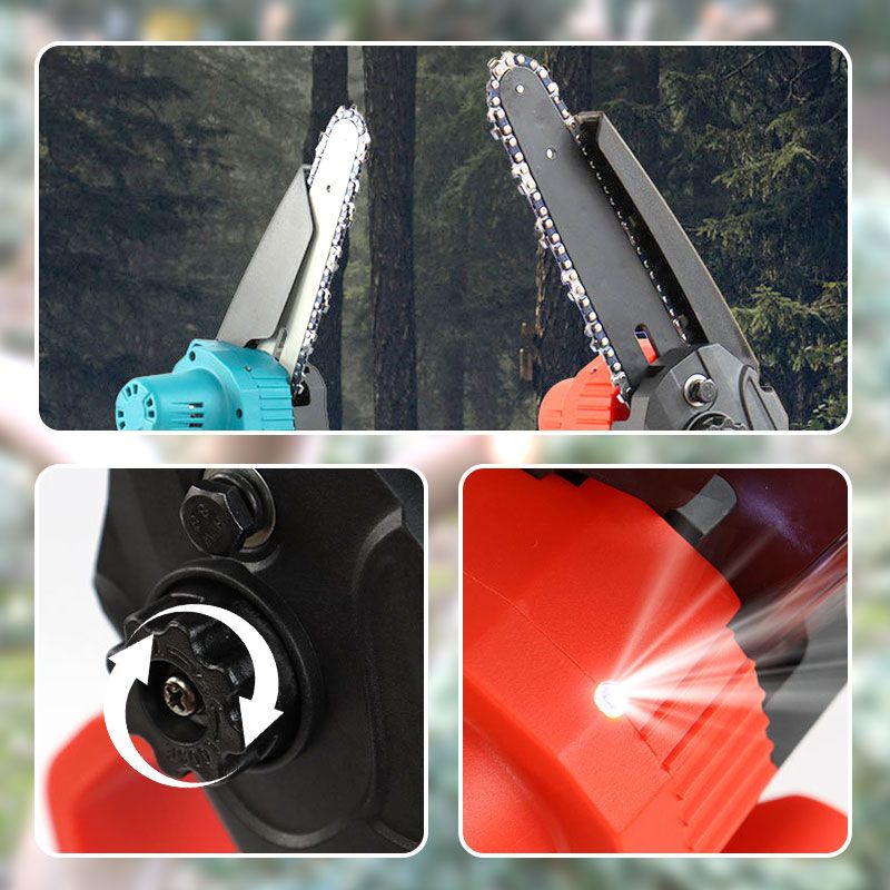 Mini-tronçonneuse rechargeable de 15 cm (batterie incluse)