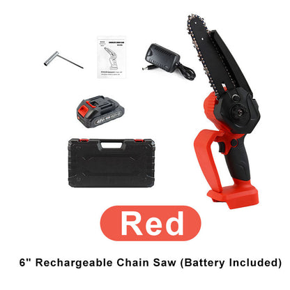 Mini-tronçonneuse rechargeable de 15 cm (batterie incluse)