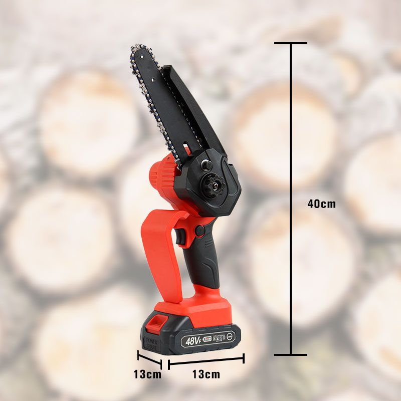 Mini-tronçonneuse rechargeable de 15 cm (batterie incluse)