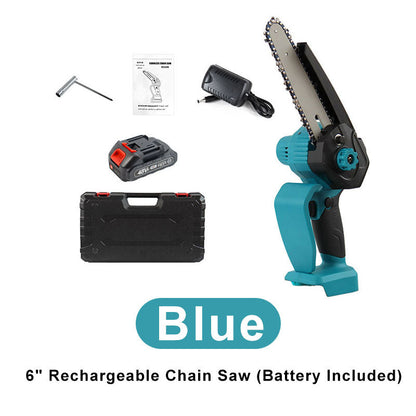 Mini-tronçonneuse rechargeable de 15 cm (batterie incluse)