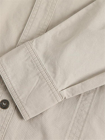 👔 50% DE RÉDUCTION ! ✨ Chemise de travail en coton 100% pour homme – Coutures doubles, évacuation d'humidité & durable – parfaite pour le chantier ou le quotidien 🍂