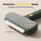 Brosse télescopique 2-en-1 pour nettoyer les vitres et les moustiquaires