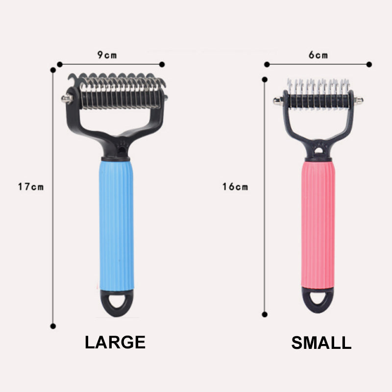 🐾✨ Brosse de Toilettage Double Face pour Animaux – Démêle & Polit en Un Temps 🐶🐱