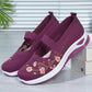 🥿 50% DE RÉDUCTION 🔥 Mocassins décontractés à broderie florale en tricot – Confortables, élastiques & parfaits pour le quotidien, le bureau ou les promenades estivales 🌸
