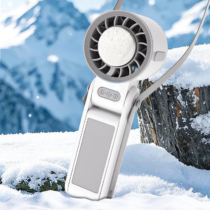 ❄️Ventilateur portable pliable avec plaque de refroidissement🌬️ Restez au frais partout et à tout moment🌞