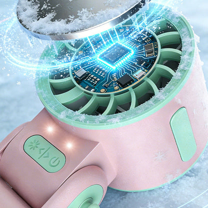 ❄️Ventilateur portable pliable avec plaque de refroidissement🌬️ Restez au frais partout et à tout moment🌞
