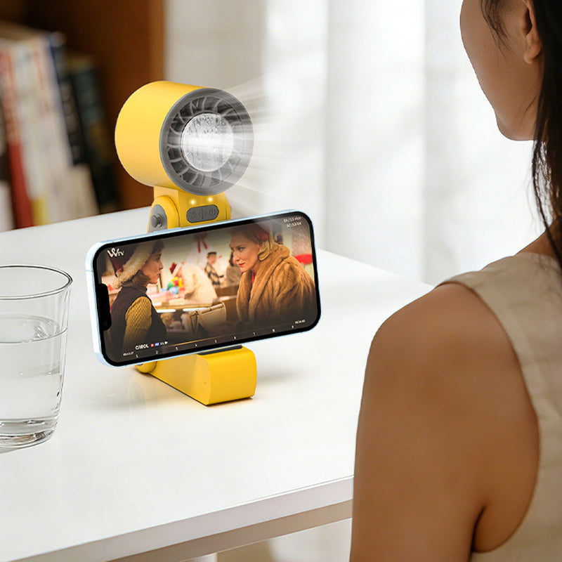 ❄️Ventilateur portable pliable avec plaque de refroidissement🌬️ Restez au frais partout et à tout moment🌞