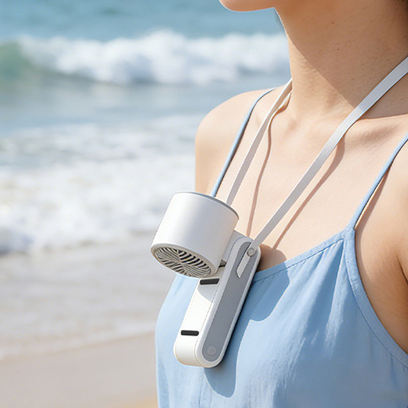 ❄️Ventilateur portable pliable avec plaque de refroidissement🌬️ Restez au frais partout et à tout moment🌞