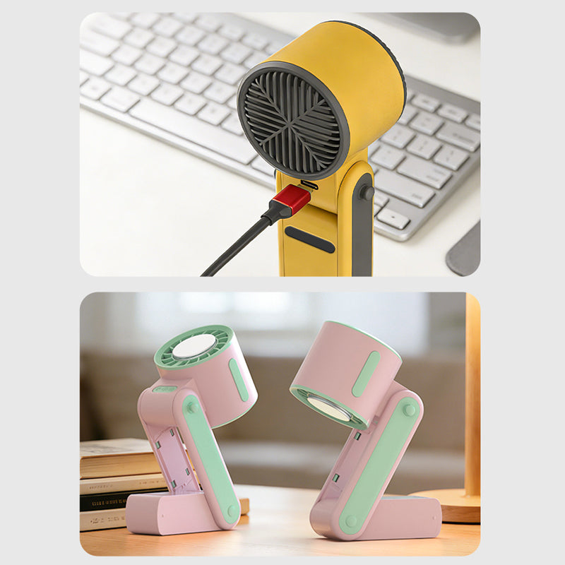 ❄️Ventilateur portable pliable avec plaque de refroidissement🌬️ Restez au frais partout et à tout moment🌞