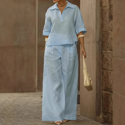 Ensemble décontracté femme : haut et pantalon large