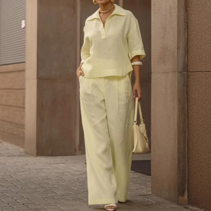 Ensemble décontracté femme : haut et pantalon large