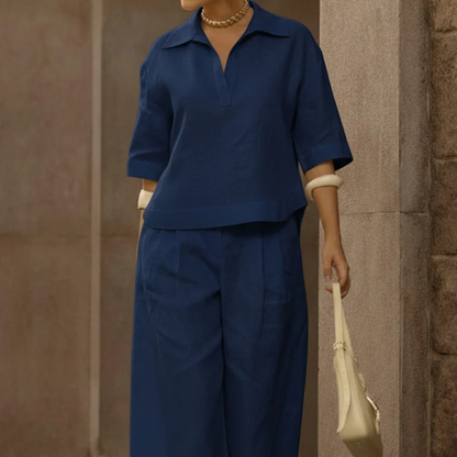 Ensemble décontracté femme : haut et pantalon large