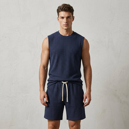 Ensemble débardeur et short de sport décontracté pour homme