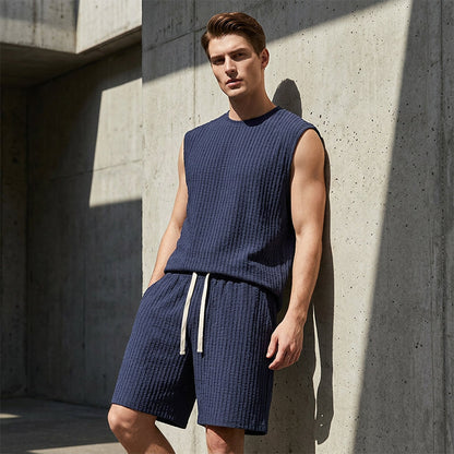Ensemble débardeur et short de sport décontracté pour homme