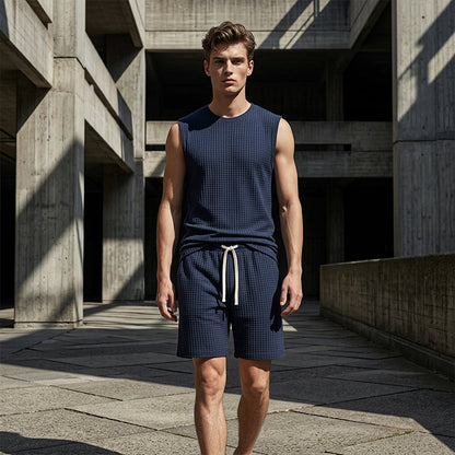 Ensemble débardeur et short de sport décontracté pour homme