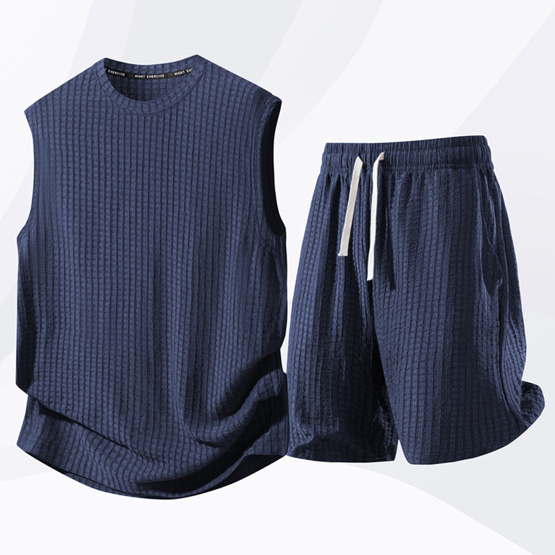 Ensemble débardeur et short de sport décontracté pour homme