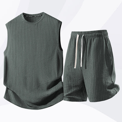Ensemble débardeur et short de sport décontracté pour homme