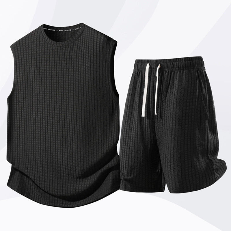 Ensemble débardeur et short de sport décontracté pour homme