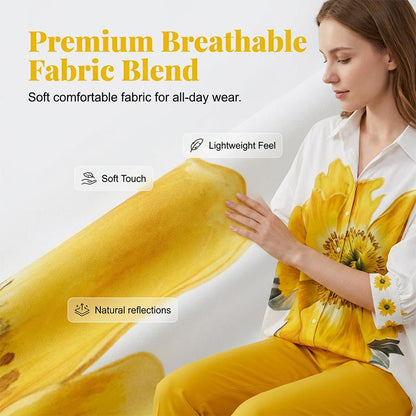 Ensemble deux pièces à imprimé floral pour femme