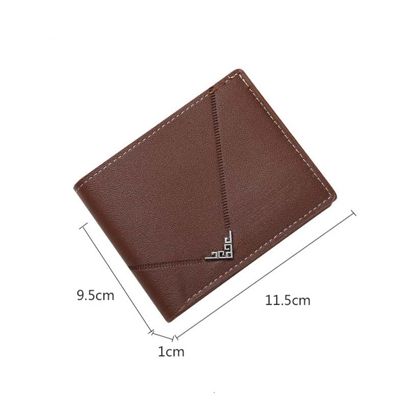 Portefeuille classique fin et portable pour homme