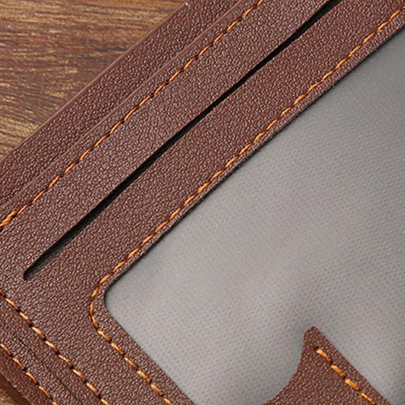 Portefeuille classique fin et portable pour homme