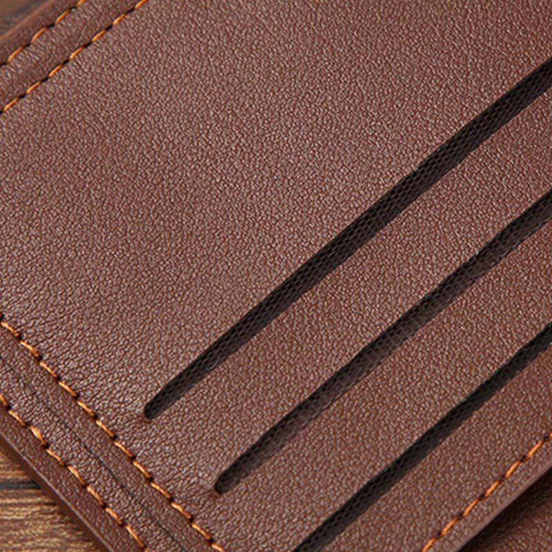 Portefeuille classique fin et portable pour homme