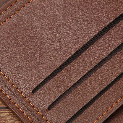 Portefeuille classique fin et portable pour homme