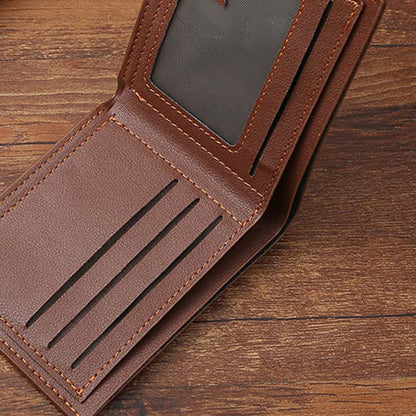 Portefeuille classique fin et portable pour homme